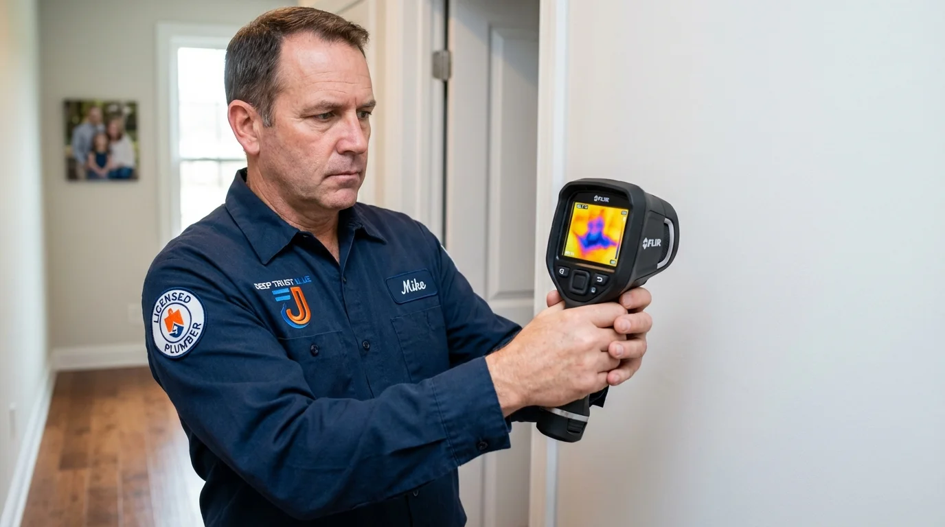 Thermal imaging leak detection by Johns Plumbing LLC in Lorton